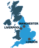 Click for map of England