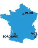 Click for map of France