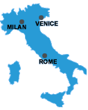 Click for map of Italy