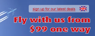 Fly with us from $99 one way