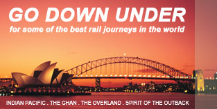 Go down under for some of the best rail journeys in the world