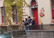 Arriving at kilkenny hostel